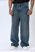 Denim Pant Vintage Wash Dark Blue - Image 1