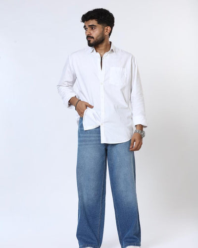 Denim Pant Cloud Wash Light Blue